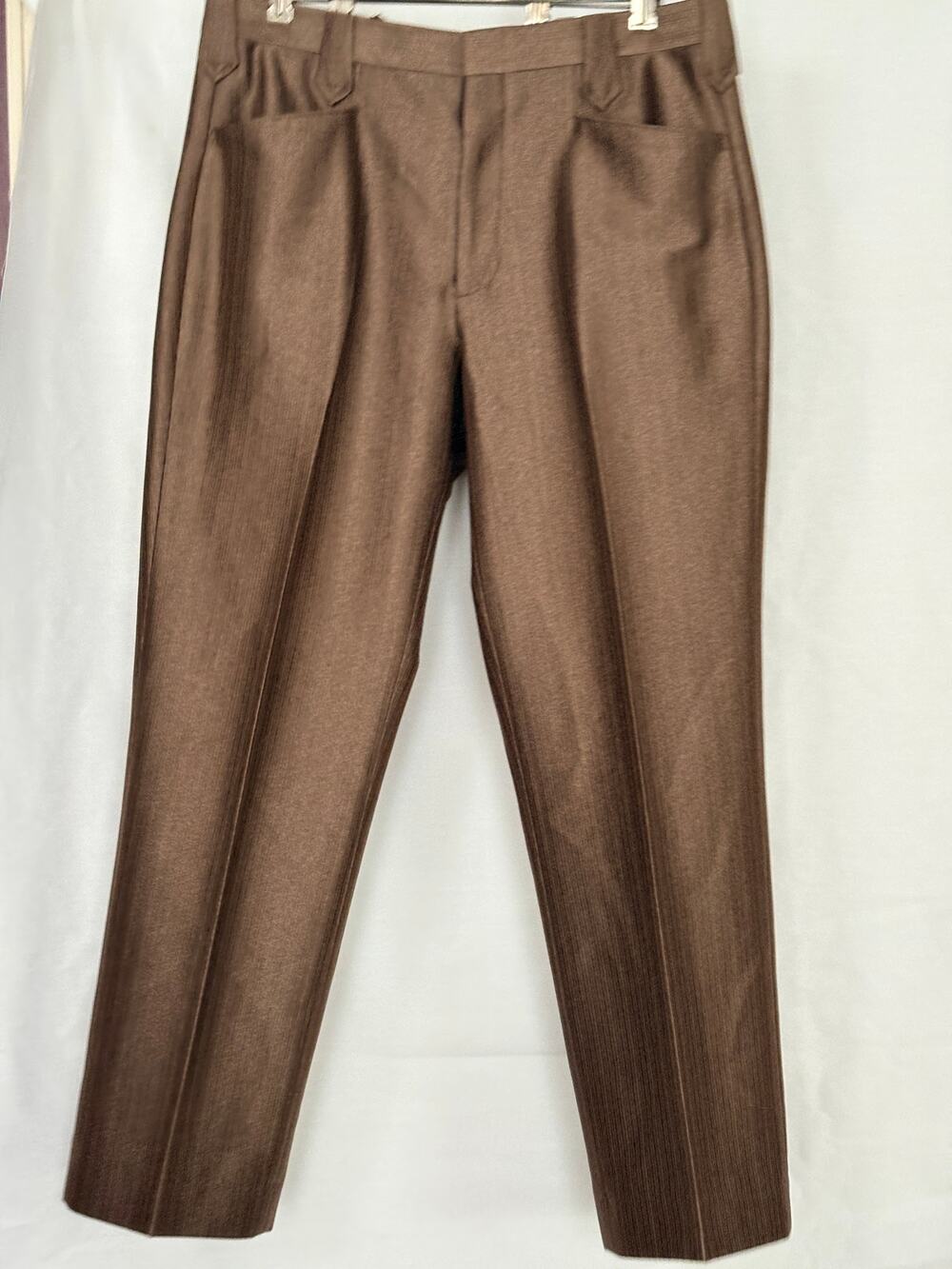 Vintage Circle S Brown Textured Western Trousers – unisex